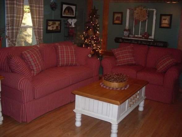 Primitive Small Living Room Ideas Beautiful Red Checked Primitive Couch