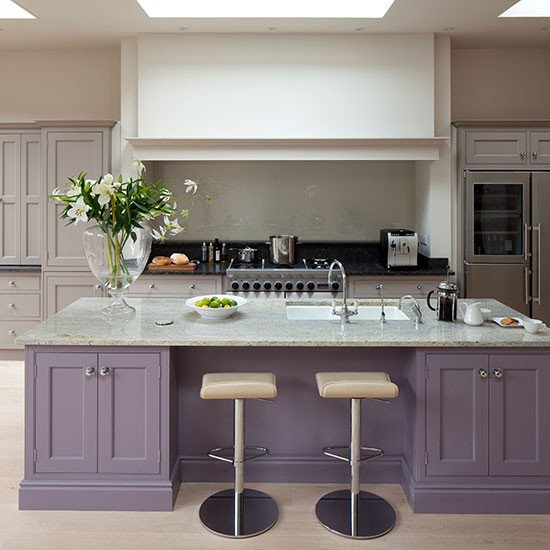 Purple and Black Kitchen Decor Best Of Glamorous Grey and Purple Kitchen with island Kitchen Decorating