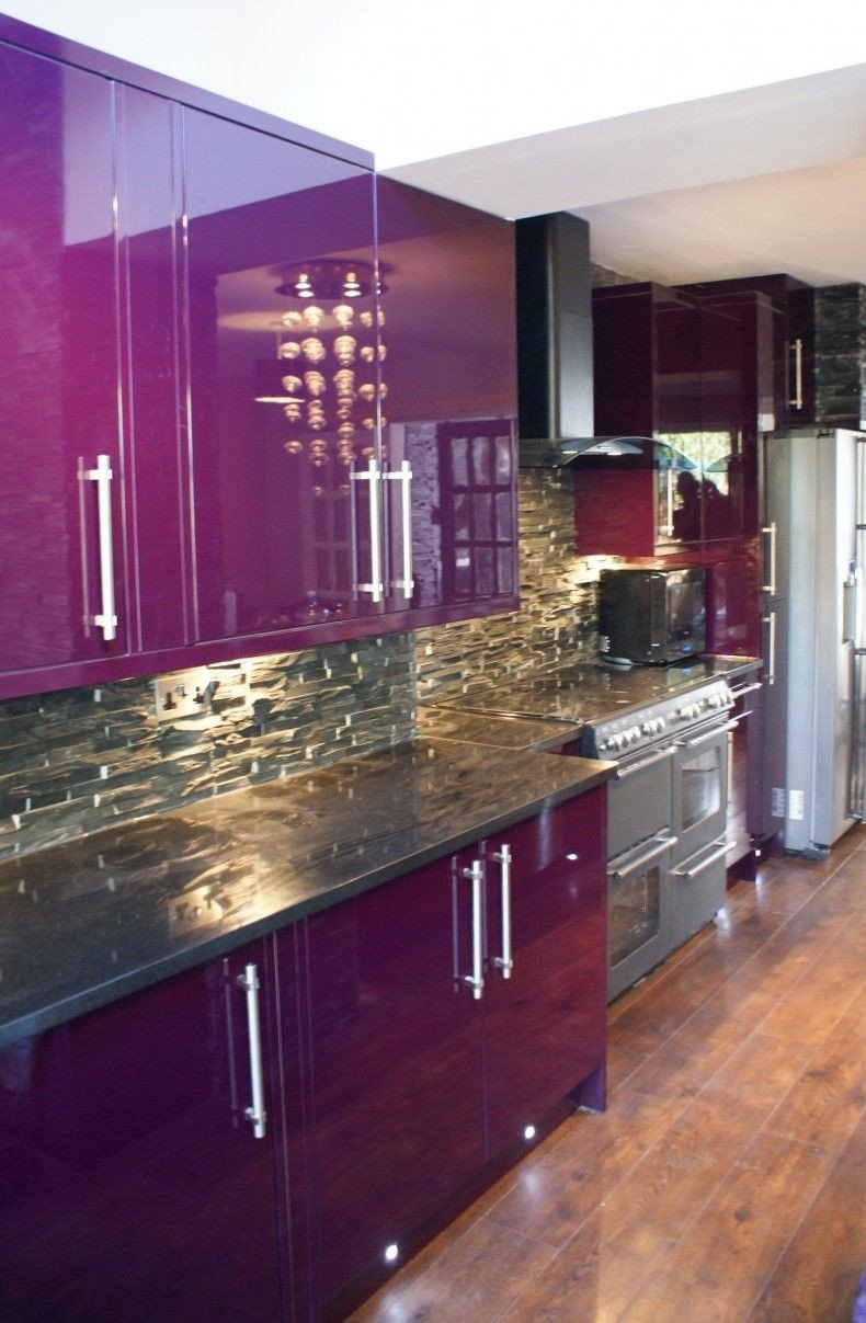 Purple and Black Kitchen Decor Best Of Purple Kitchen Cabinets On Pinterest