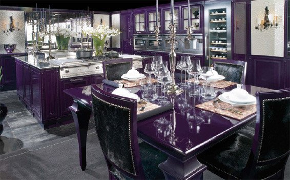 Purple and Black Kitchen Decor Fresh Luxurious Kitchen Purple