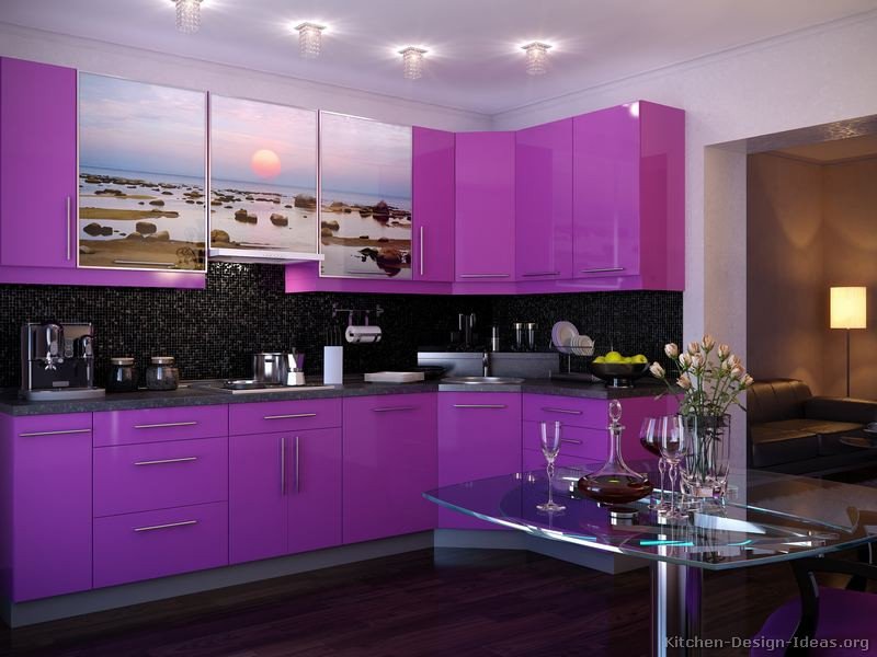 Purple and Black Kitchen Decor Luxury Of Modern Purple Kitchens Design Ideas Gallery