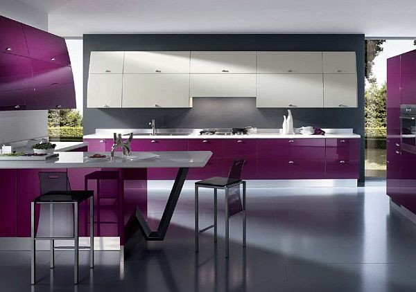 Purple and Black Kitchen Decor Luxury Purple Finishes for Kitchens with Style