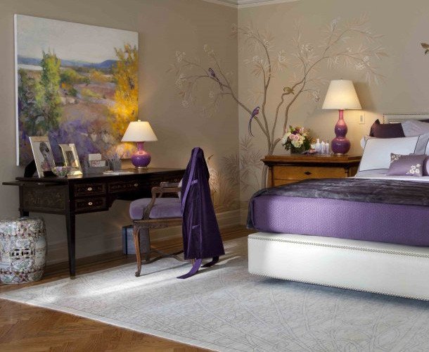 Purple and Grey Bedroom Decor Awesome Purple Bedroom Decor Ideas with Grey Wall and White Accent Home Interior and Decoration