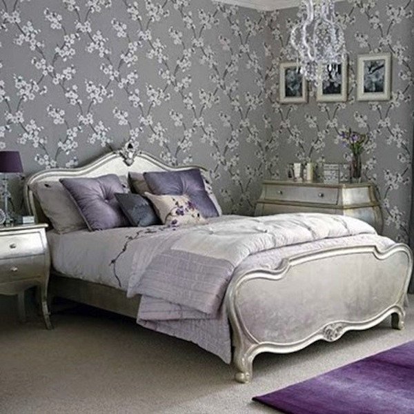 Purple and Grey Bedroom Decor Beautiful Color Scheme Purple and Silver