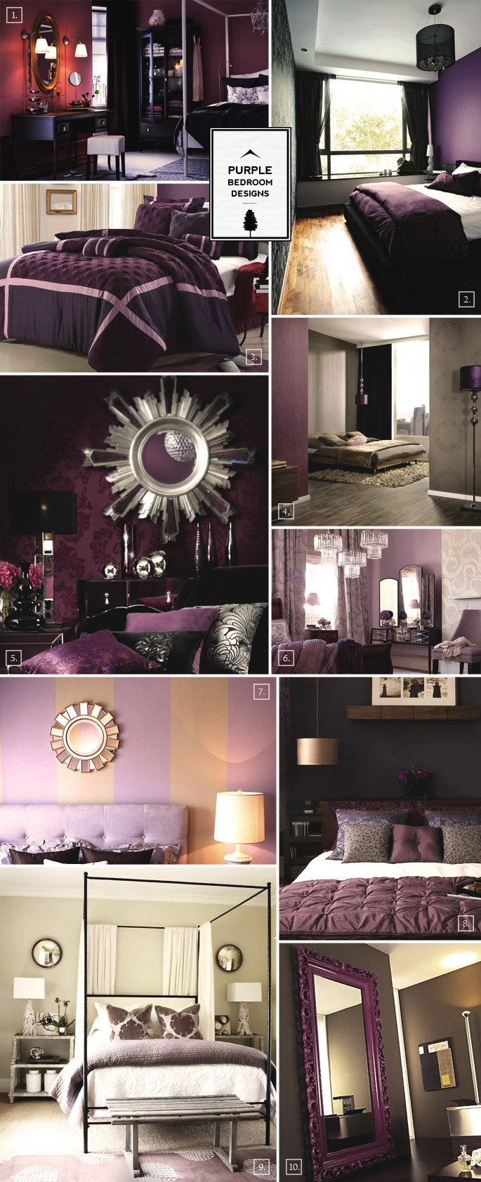 Purple and Grey Bedroom Decor Lovely Purple Bedroom Designs Inspiration Mood Board