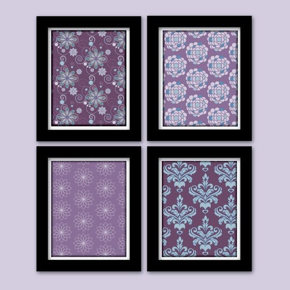 Purple and Teal Wall Decor Fresh Items Similar to Purple and Teal Nursery Decor Wall Art for the Home Bathroom Decor Girls