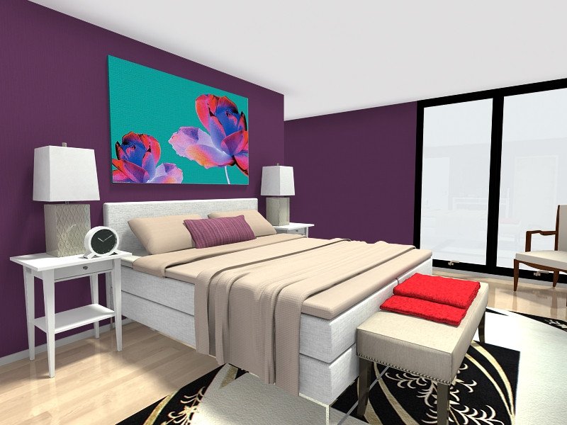 Purple Wall Decor for Bedrooms Luxury Bedroom Ideas