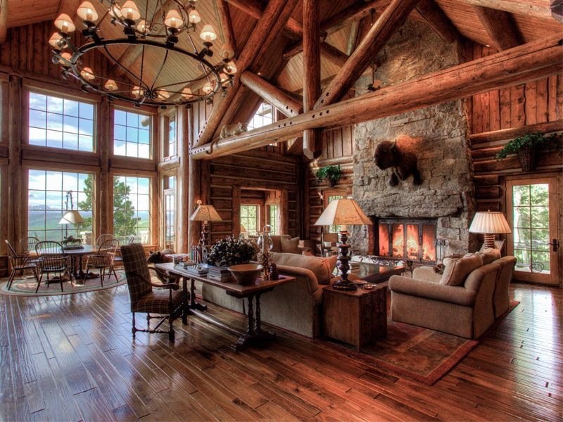 high ranch living room design