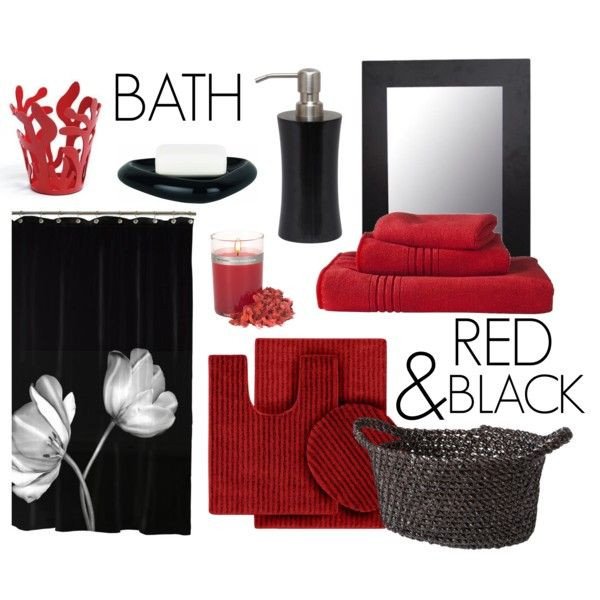 Red and Black Bathroom Decor Awesome Red Black Bath Decor
