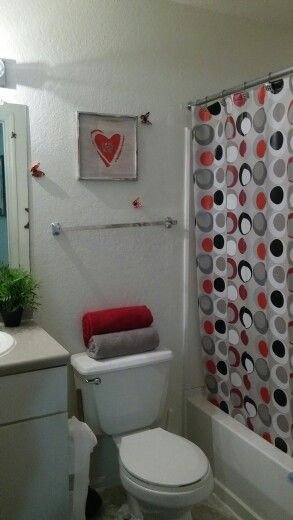 Red and Black Bathroom Decor Fresh Kids Bathroom Red Black White Gray Colors His &amp; Her Kids Bathroom Ideas In 2019