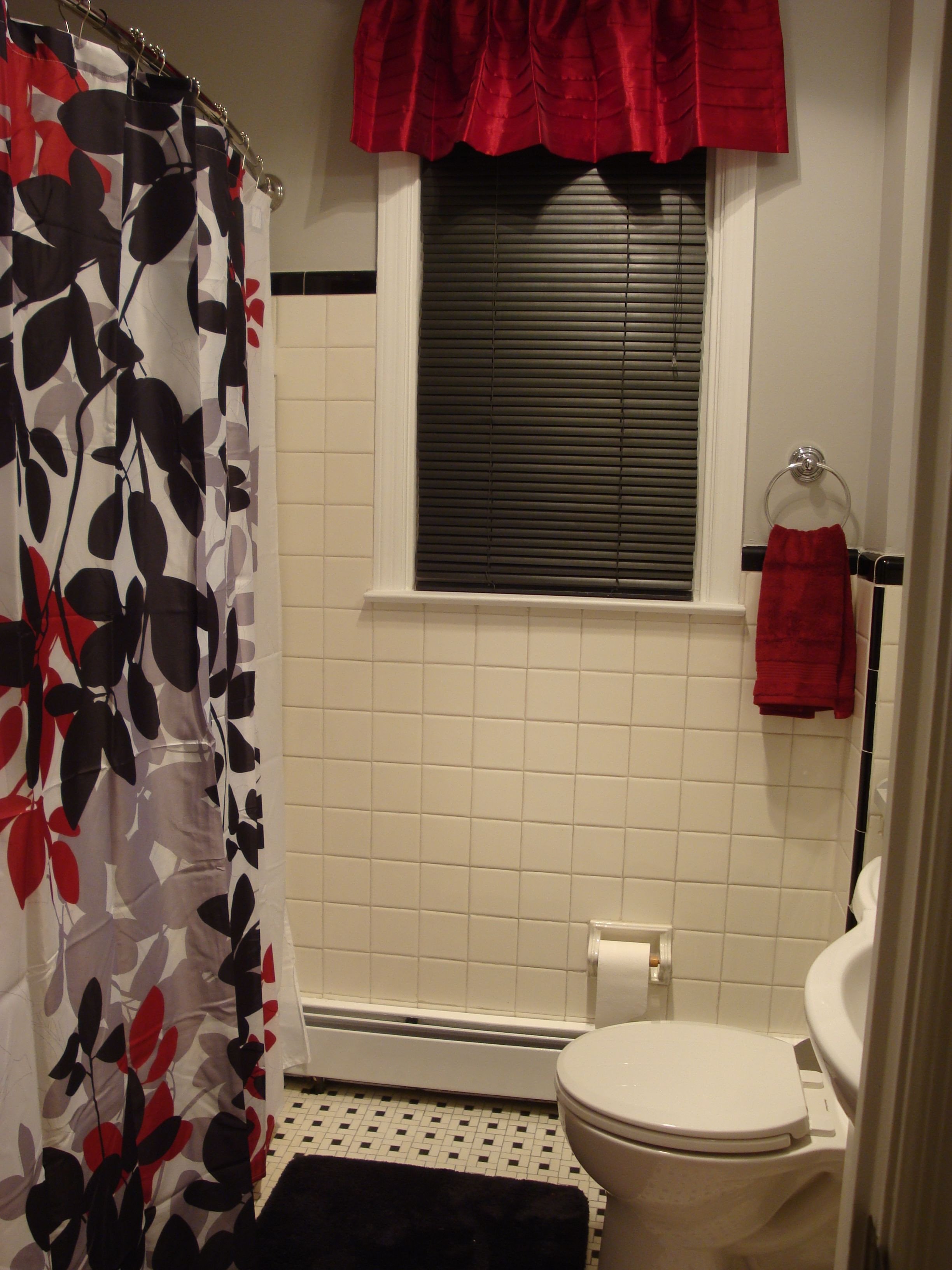 Red and Black Bathroom Decor Luxury Black Red Gray &amp; White Bathroom I Love It Bathroom