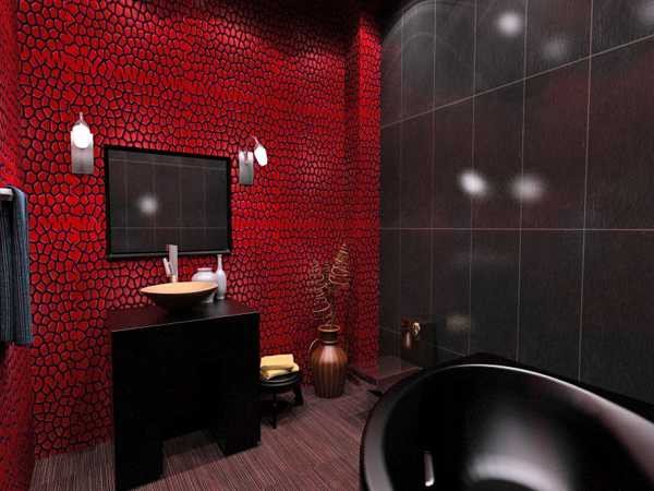 Red and Black Bathroom Decor Unique Black Bathroom Fixtures and Decor Keeping Modern Bathroom Design Elegant