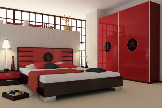 Red and Black Bedroom Decor Beautiful Red and Black Bedroom Design Home Decorating Ideas