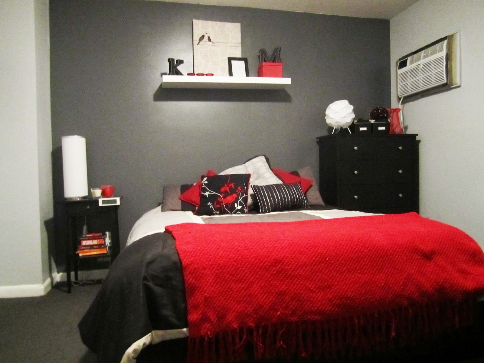 Red and Black Bedroom Decor Beautiful Red and Gray Bedroom