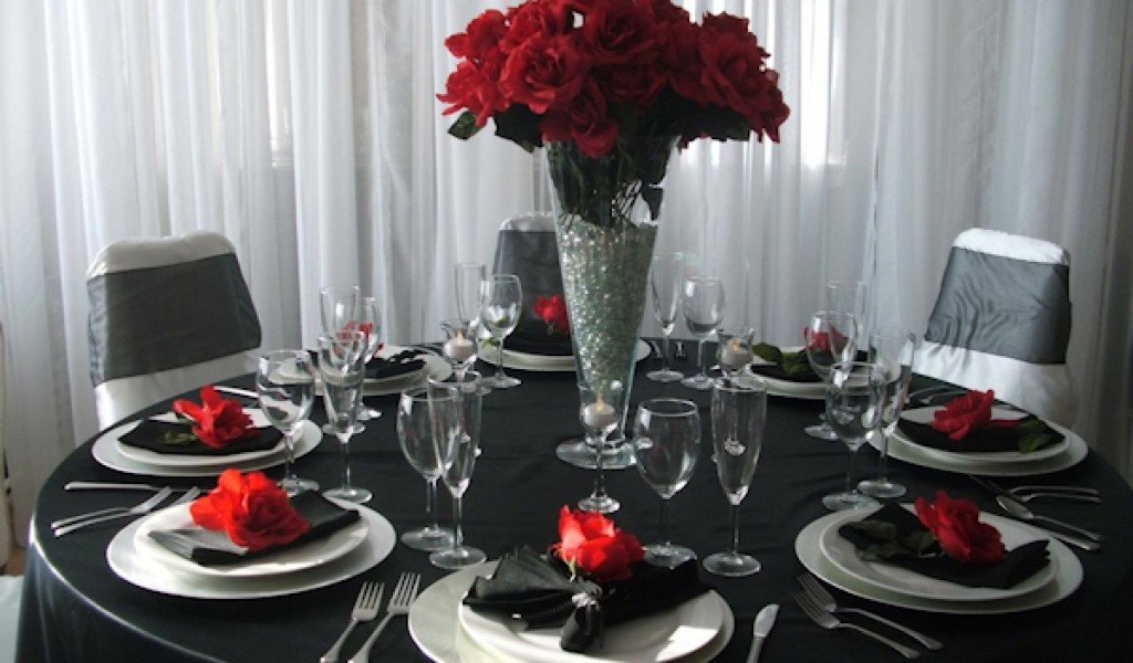 Red and Black Table Decor Fresh Black Table Decorations for Weddings