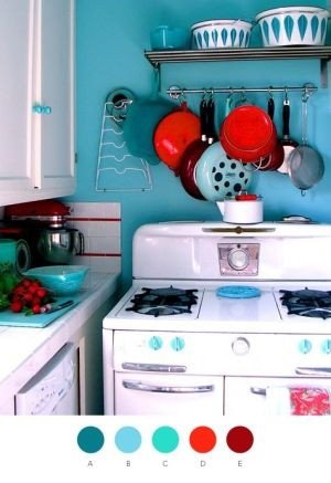 Red and Teal Kitchen Decor Beautiful Teal Red Kitchen by Caitlin Decorating