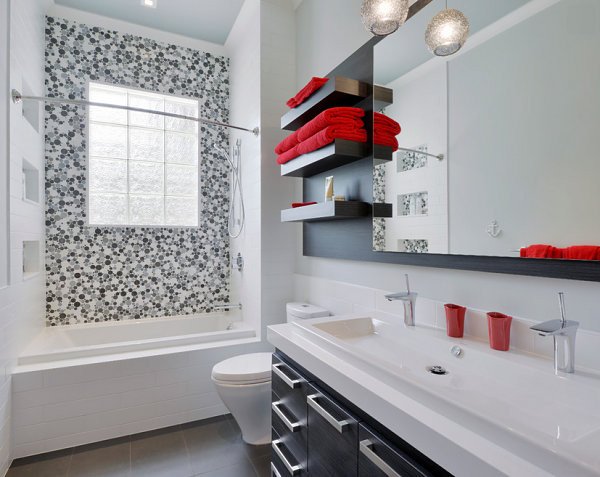 Red and White Bathroom Decor Beautiful 5 Easy Bathroom Makeover Ideas