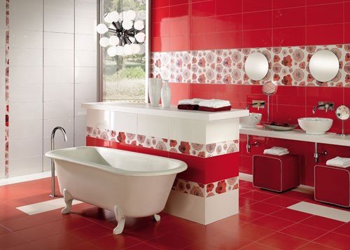 Red and White Bathroom Decor Elegant 39 Cool and Bold Red Bathroom Design Ideas Digsdigs