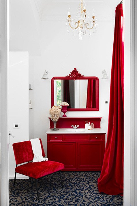 Red and White Bathroom Decor Elegant Pinterio