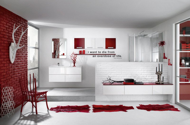 Red and White Bathroom Decor New 39 Cool and Bold Red Bathroom Design Ideas