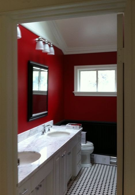 Red and White Bathroom Decor Unique White Black &amp; Red Bathroom Kinda Like It something Different Home Sweet Home