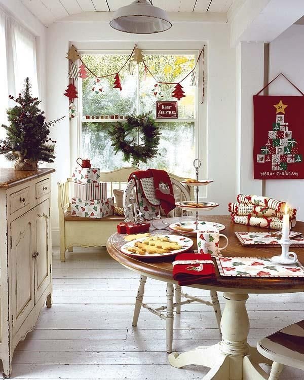 Red and White Kitchen Decor Awesome Red and White Kitchen Christmas theme Decoist