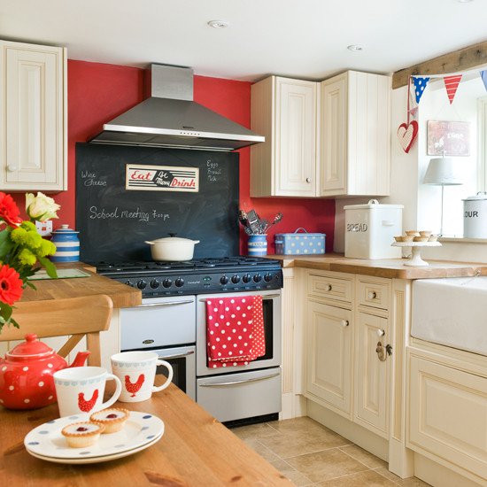 Red and White Kitchen Decor Fresh Red White and Blue Country Kitchen Period Decorating Ideas