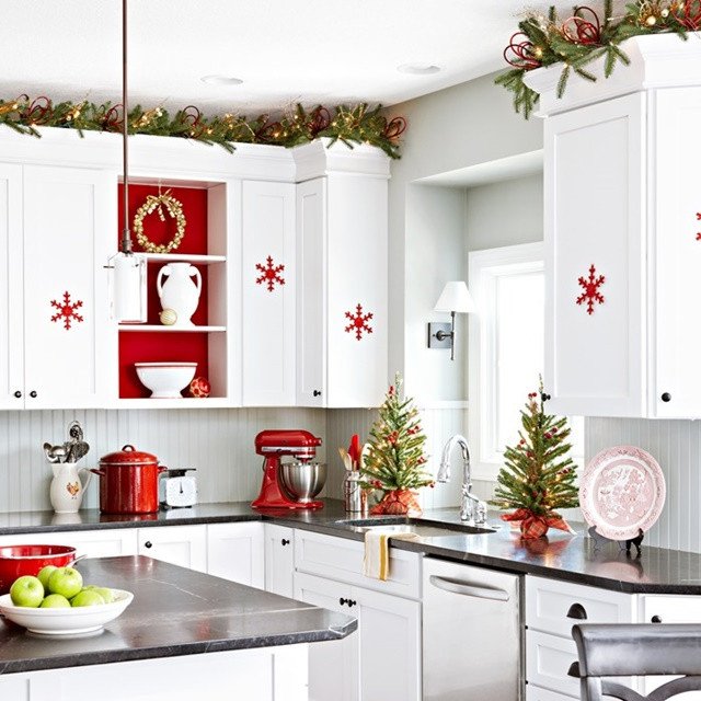 Red and White Kitchen Decor Luxury Red and White Scandinavian Christmas town &amp; Country Living