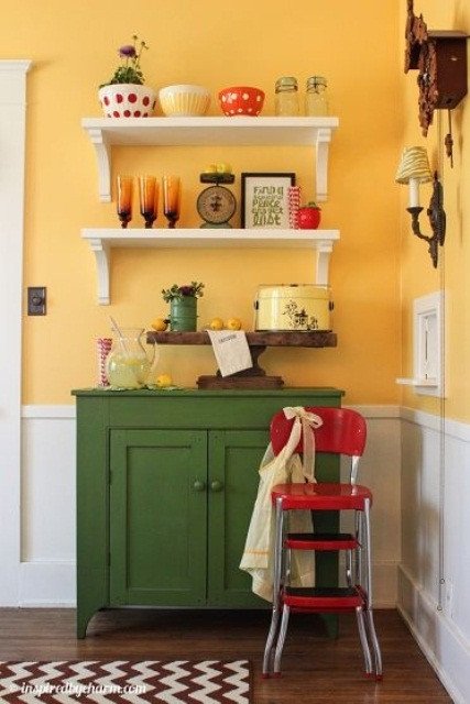 Red and Yellow Kitchen Decor Beautiful Cheerful Summer Interiors 50 Green and Yellow Kitchen Designs Digsdigs