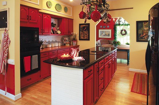 Red and Yellow Kitchen Decor Elegant New White Kitchen before and after