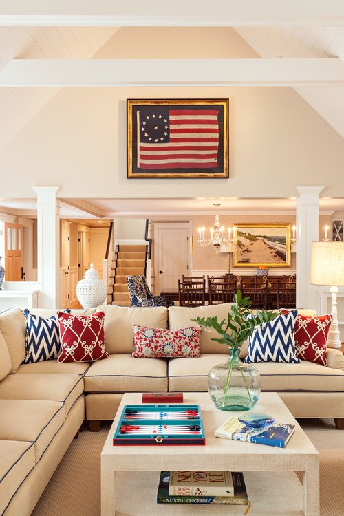 Red White and Blue Decor Awesome Decorating with Red White and Blue town &amp; Country Living