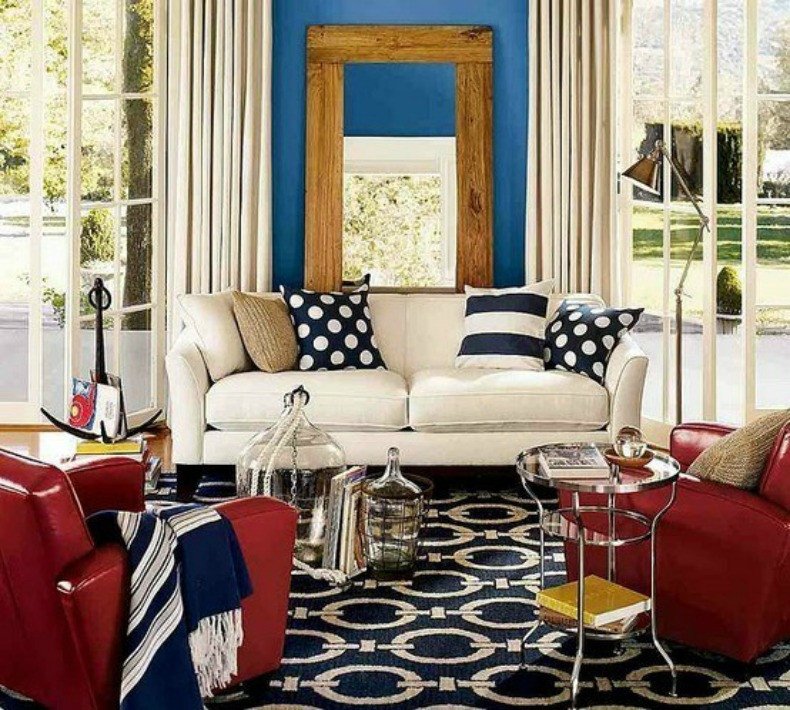 Red White and Blue Decor Fresh Coastal Home Inspirations On the Horizon Rooms with Nautical Elements