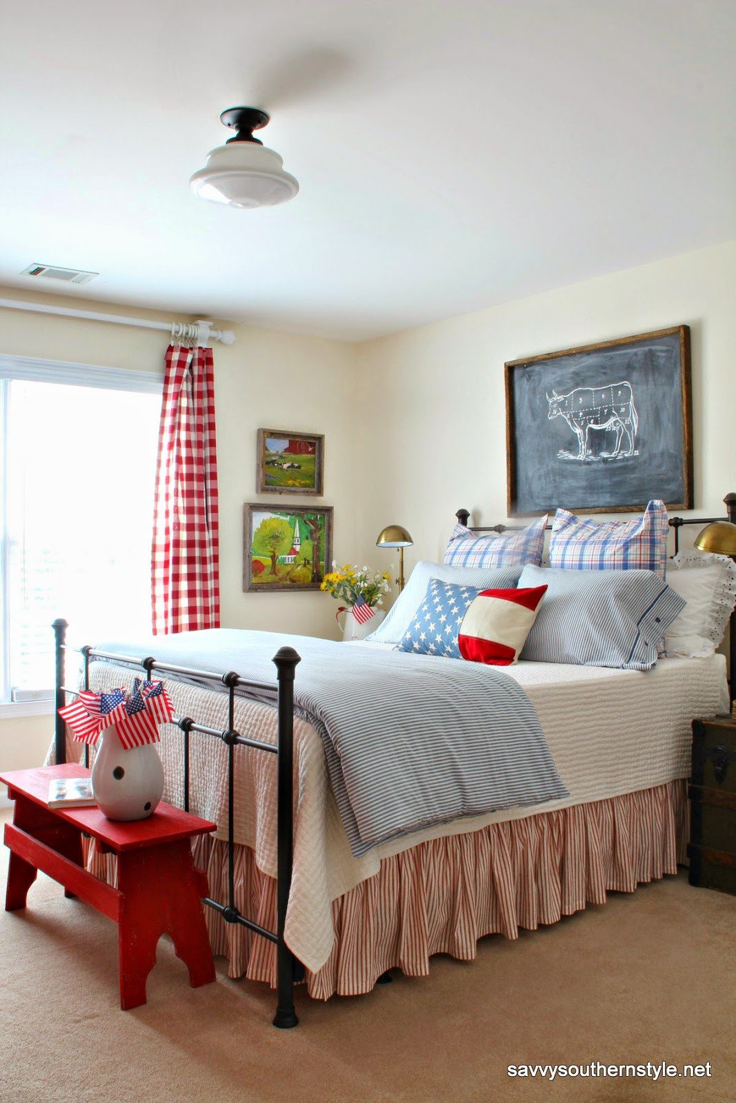 Red White and Blue Decor New Savvy southern Style Remembering Red White and Blue Decor In My Favorite Rooms