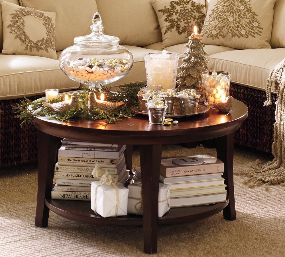 Round Coffee Table Decor Ideas Luxury Winter Coffee Table Winter Pinterest