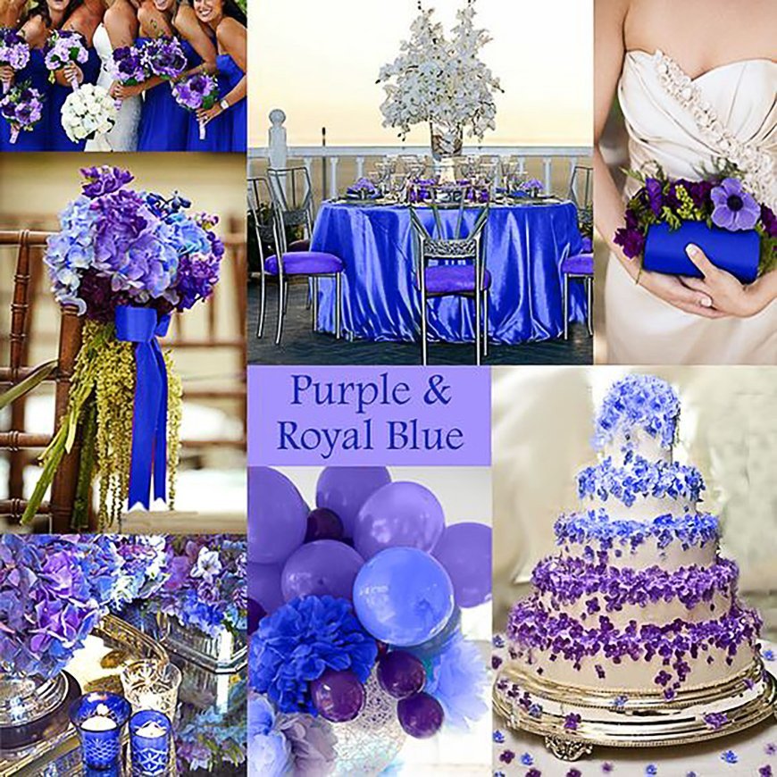 Royal Blue Wedding Decor Ideas Inspirational Blue and Purple Colour Scheme Wedding Ideas by Colour