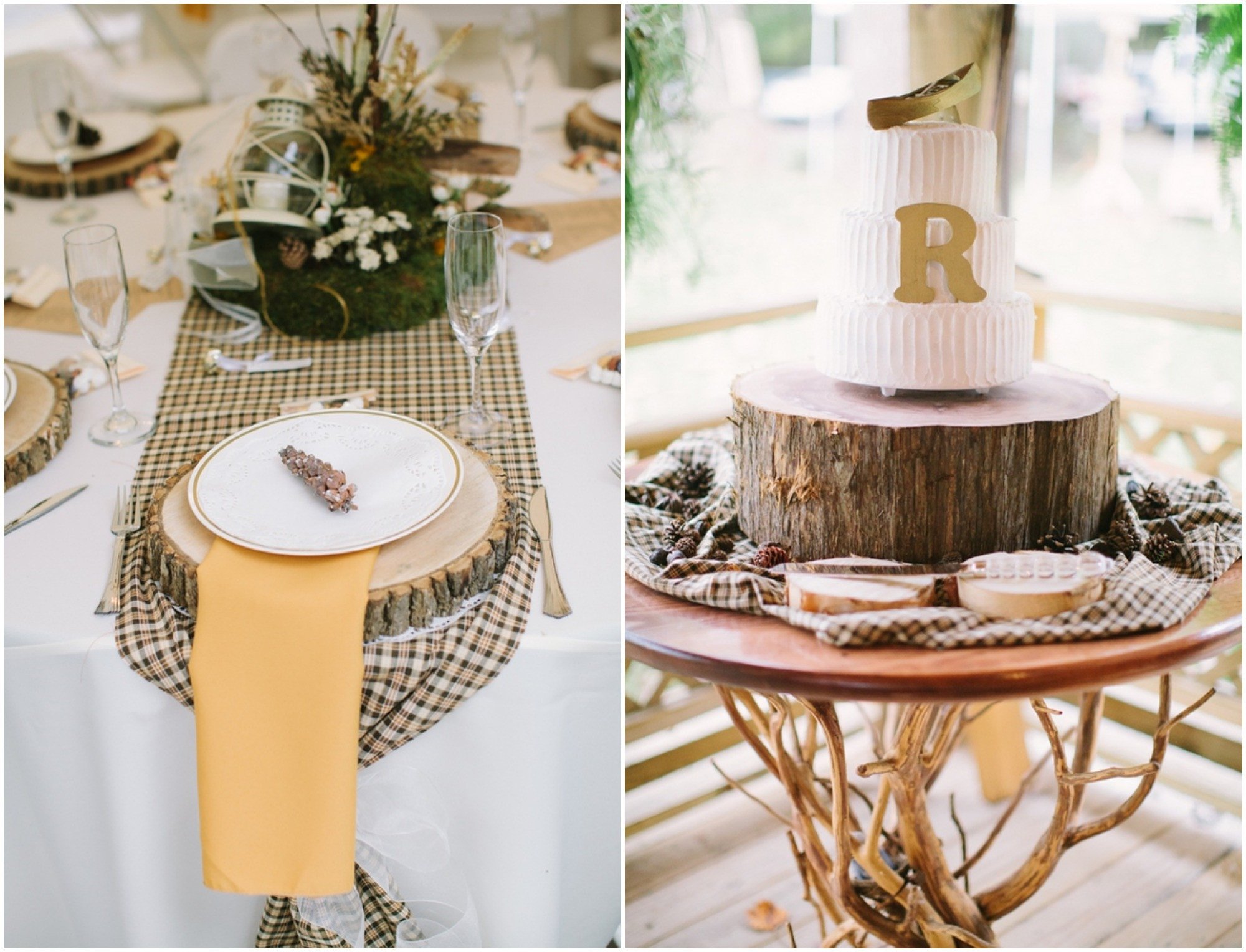 Rustic Table Decor for Wedding Beautiful Elegant Virginia Woodland Rustic Wedding Rustic Wedding Chic
