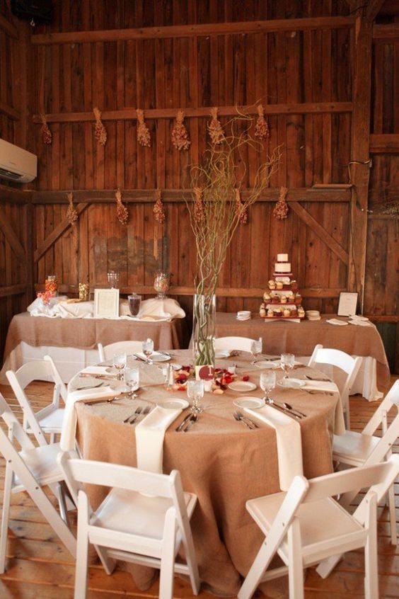 Rustic Table Decor for Wedding Luxury 30 Barn Wedding Reception Table Decoration Ideas