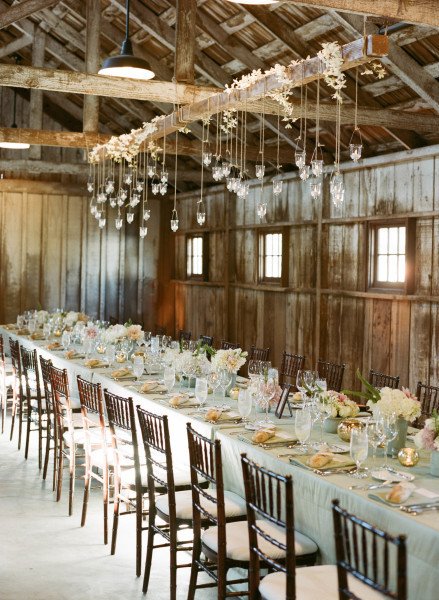 Rustic Table Decor for Wedding Unique 30 Romantic Indoor Barn Wedding Decor Ideas with Lights