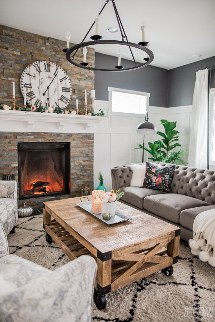 Rustic Traditional Living Room Inspirational A Cozy Rustic Glam Living Room Makeover for Fall