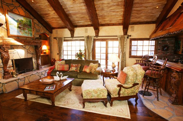 Rustic Traditional Living Room Luxury Rustic Traditional Style