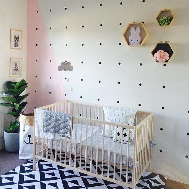 Scandinavian Decor On A Budget New that Accent Wall Love Everything Happening In This Scandinavian Nursery Done On A Bud