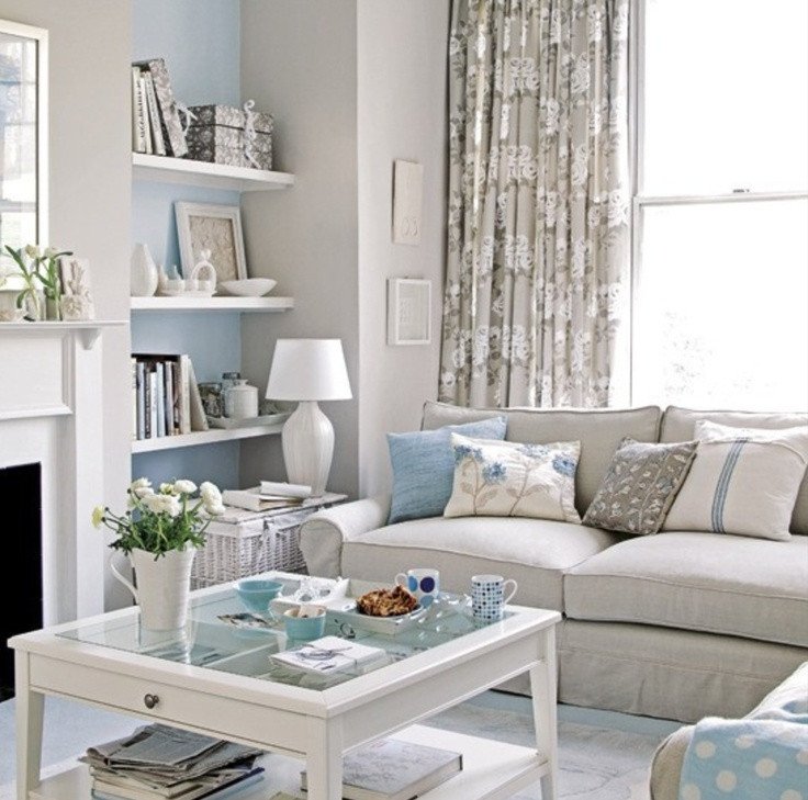 Small Blue Living Room Ideas Elegant Neutral Living Room with A touch Of Blue Cozy Neutral Living Rooms