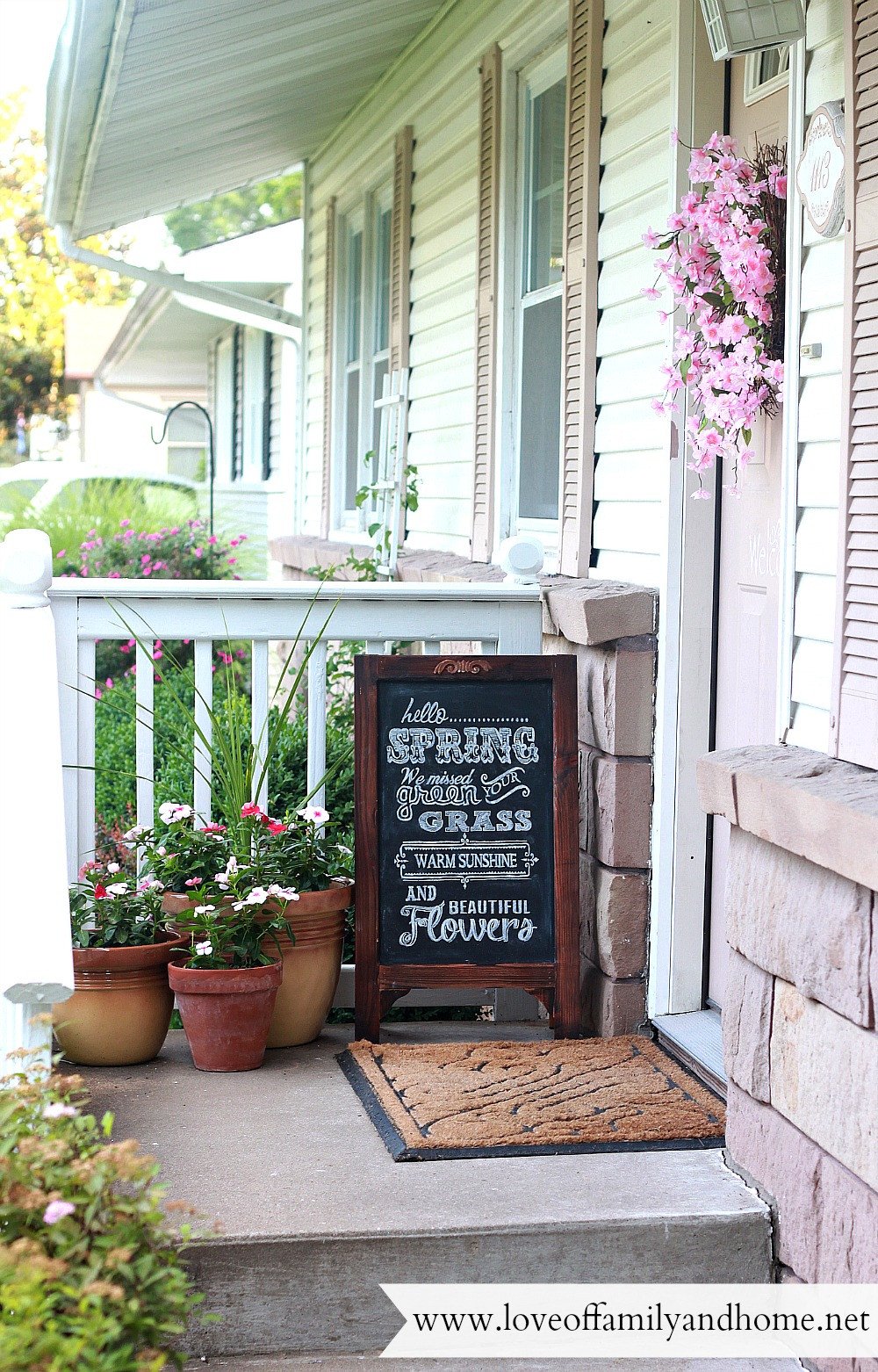 Small Front Porch Decor Ideas Inspirational Summer Porch Makeover &amp; Chalkboard Art Love Of Family &amp; Home