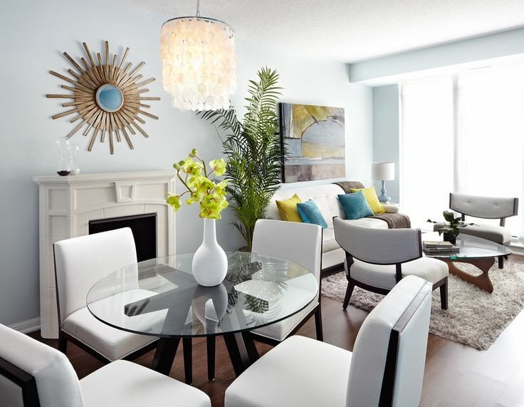 Small Living Dining Room Ideas Elegant Modern Open Concept Condo Dining and Living Room Lux Design Lux Living Rooms