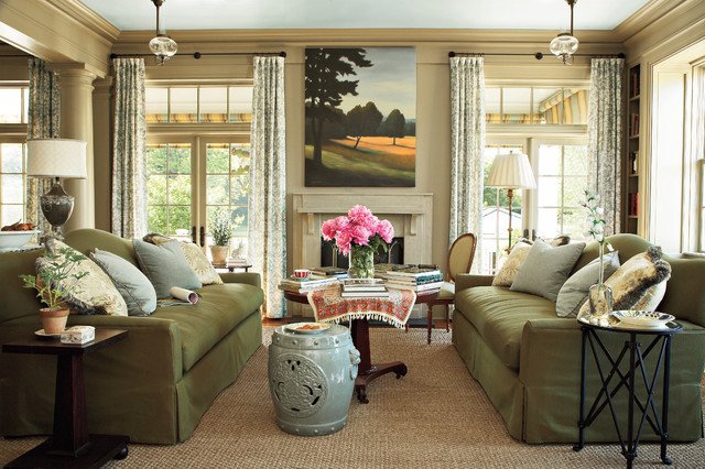 Southern Traditional Living Room New southern Living Idea House