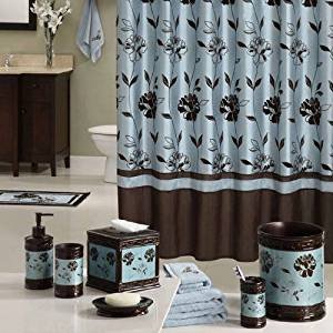 Teal and Brown Bathroom Decor New Amazon Teal Colored Brown Bathroom Flowered 72 X 72 Shower Curtain Home &amp; Kitchen