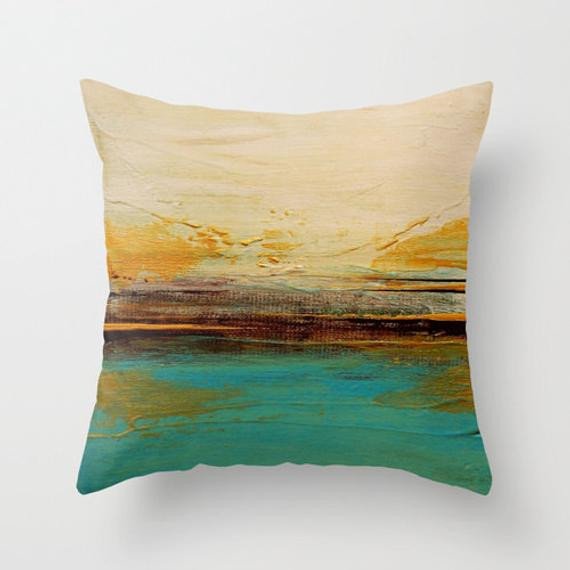 Teal and Brown Home Decor Lovely Teal and Brown Decor Throw Pillow by Lizmosloft On Etsy