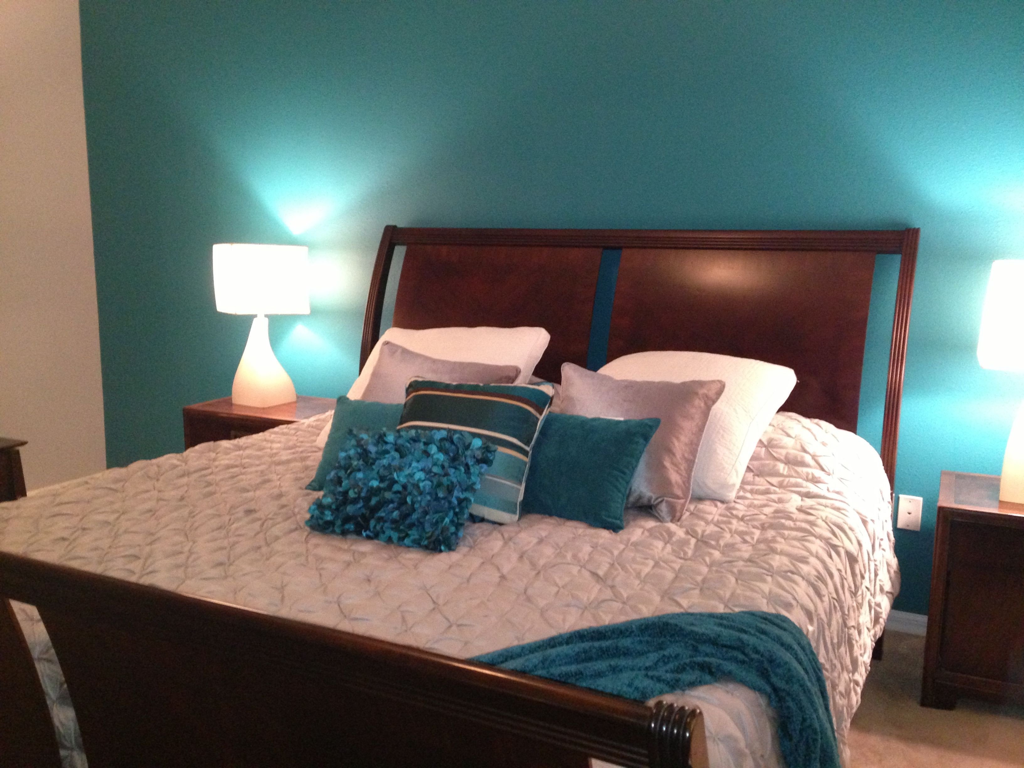 Teal and Gray Bedroom Decor Inspirational My Master Bedroom Teal and Grey