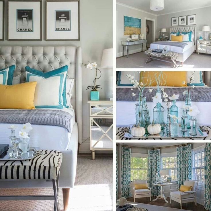 Teal and Gray Bedroom Decor Lovely Color Palette