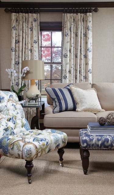 Traditional Blue Living Room Best Of Blue Horizon Fabric Collection Traditional Living Room by Calico